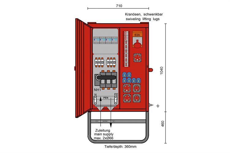 Hauptverteiler V100 - Typ B