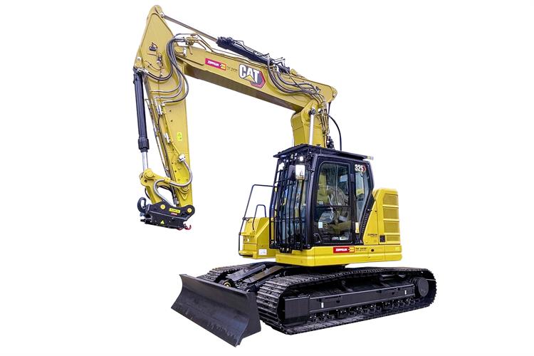 Kettenbagger CAT 325 NG mit Verstellausleger und Planierschild (27,0t)