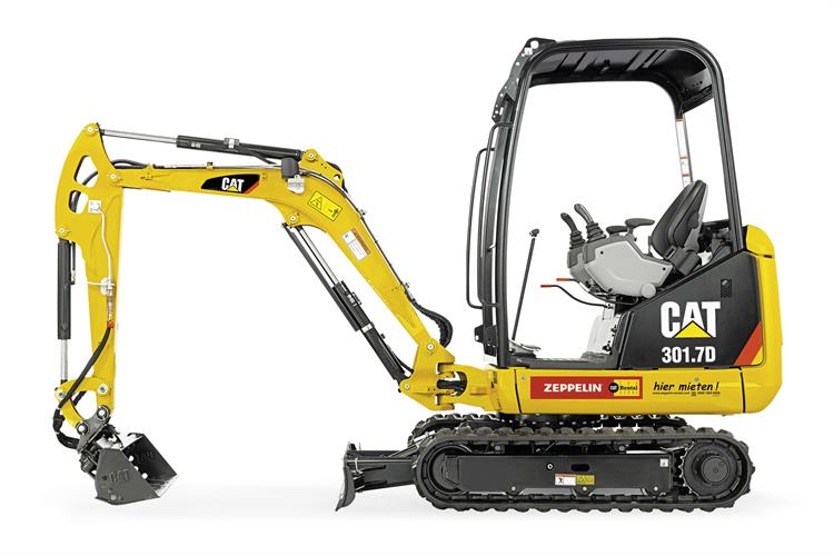 Minibagger CAT 301.7 D Canopy (1,7 t)