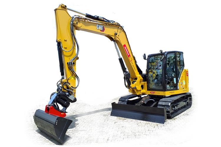 Minibagger CAT 308 NG CR mit Powertilt (9,7 t)