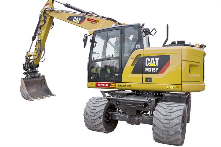 Mobilbagger CAT M315FCR mit Tiltrotator (16,7 t)