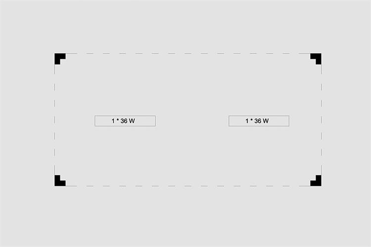 Flur-Modul L/B/H 5x2,5x2,8m