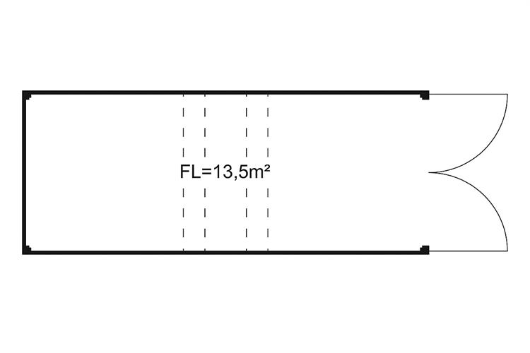 Lagercontainer 6,0×2,5 m (20 Fuß)