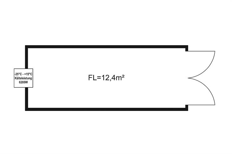 Kühlcontainer 6 x 2,5 m