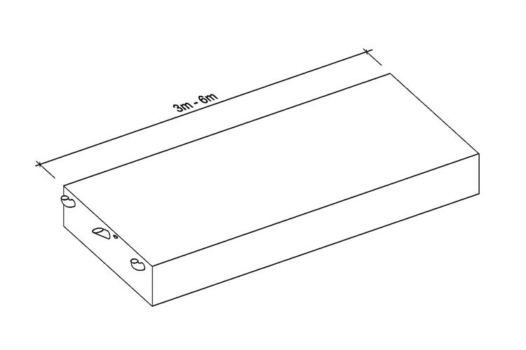 Fäkalientank 10 cbm (6,5 m)