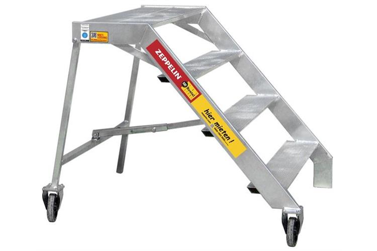 Aluminium- Treppe 4-stufig, 97 cm