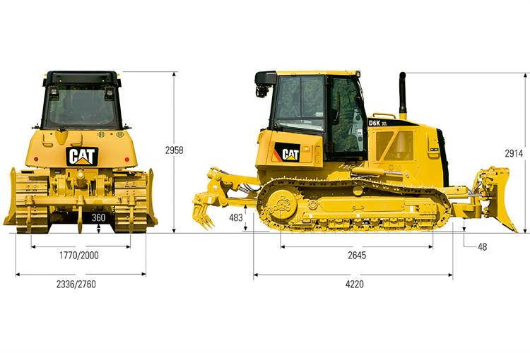 Planierraupe CAT D6K (14,3 t)