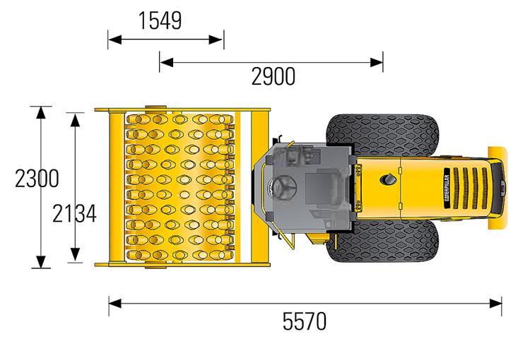 Walzenzug CAT CP 54 B (11,1 t Stampffuß)